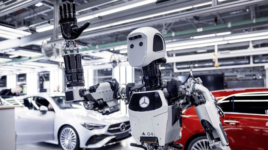Robot humanoide en una empresa automovilística :: Kuzu Decoletaje